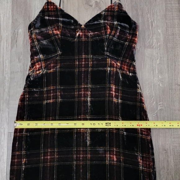 J. Crew Stewart Tartan Plaid Velvet Dress - Picture 11 of 15
